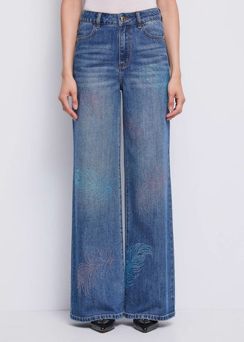 Jeans de pernera ancha para mujer - art. 611BD26021 - Gaudi Primavera Verano 2026