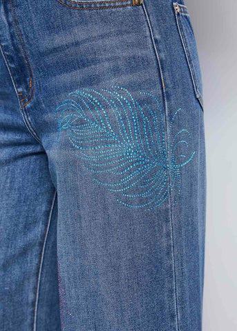 Jeans de pernera ancha para mujer - art. 611BD26021 - Gaudi Primavera Verano 2026