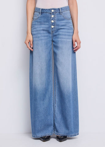 Jeans wide leg de mujer - art. 611BD26025 - Gaudi Primavera Verano 2026
