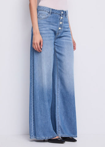 Jeans wide leg de mujer - art. 611BD26025 - Gaudi Primavera Verano 2026