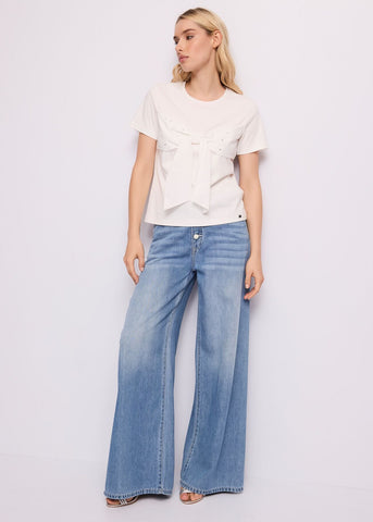 Jeans wide leg de mujer - art. 611BD26025 - Gaudi Primavera Verano 2026