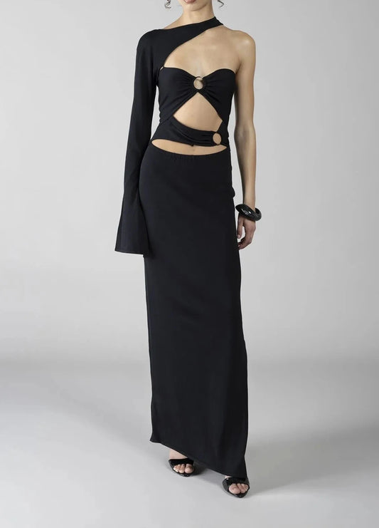 Abito monospalla donna - art. 611DD13001 - Denny Rose Primavera Estate 2026