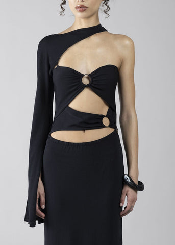 Abito monospalla donna - art. 611DD13001 - Denny Rose Primavera Estate 2026