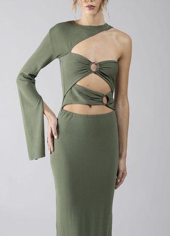 Abito monospalla donna - art. 611DD13001 - Denny Rose Primavera Estate 2026