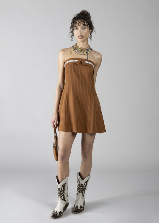 Abito corto gessato donna - art. 611DD15011 - Denny Rose Primavera Estate 2026