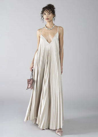 Abito lungo plissè donna - art. 611DD15017 - Denny Rose Primavera Estate 2026