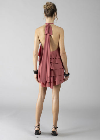 Abito corto con balze donna - art. 611DD15030 - Denny Rose Primavera Estate 2026
