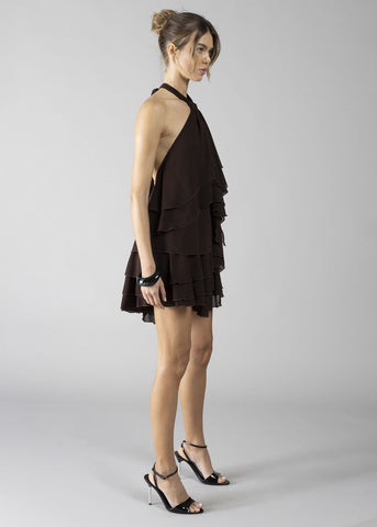 Abito corto con balze donna - art. 611DD15030 - Denny Rose Primavera Estate 2026