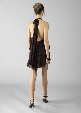 Abito corto con balze donna - art. 611DD15030 - Denny Rose Primavera Estate 2026