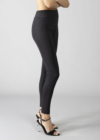 Leggings con strass donna - art. 611DD24003 - Denny Rose Primavera Estate 2026