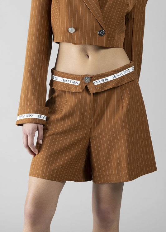 Shorts gessati donna - art. 611DD25017 - Denny Rose Primavera Estate 2026