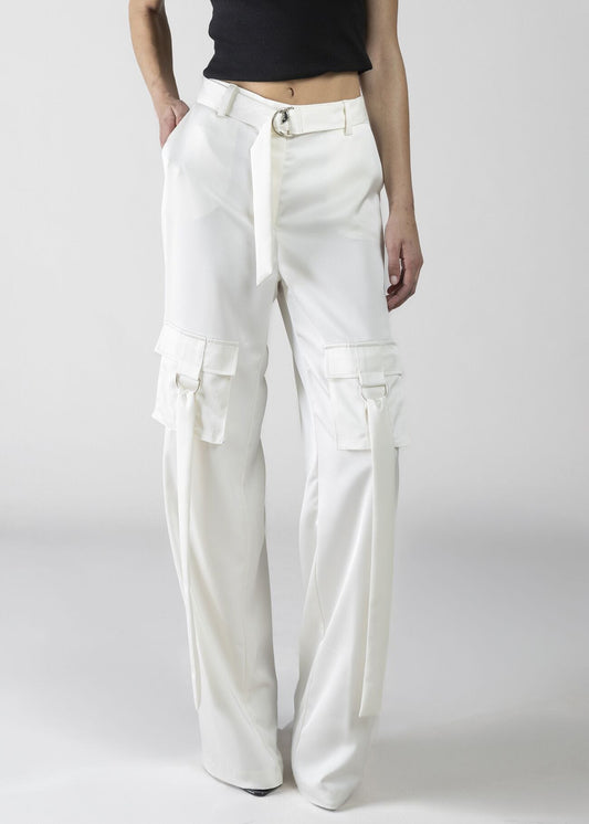 Pantalone lungo in raso donna - art. 611DD25020 - Denny Rose Primavera Estate 2026