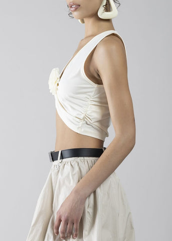 Top con rosa donna - art. 611DD44004 - Denny Rose Primavera Estate 2026
