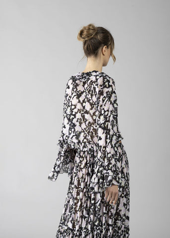 Blusa in georgette donna - art. 611DD45026 - Denny Rose Primavera Estate 2026