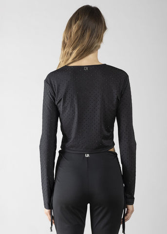 T-shirt con strass applicazioni donna - art. 611DD64006 - Denny Rose Primavera Estate 2026