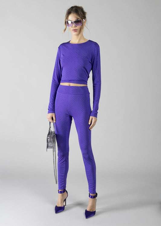 T-shirt con strass applicazioni donna - art. 611DD64006 - Denny Rose Primavera Estate 2026