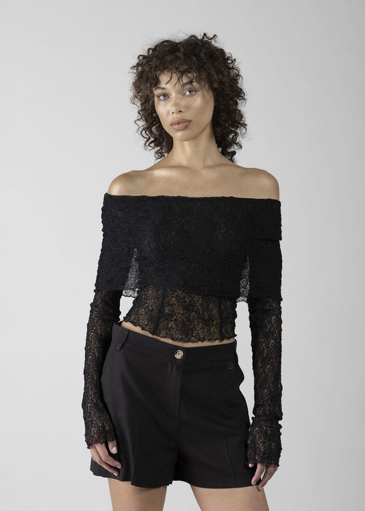 T-shirt in pizzo donna - art. 611DD64007 - Denny Rose Primavera Estate 2026