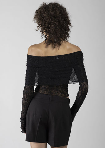 T-shirt in pizzo donna - art. 611DD64007 - Denny Rose Primavera Estate 2026