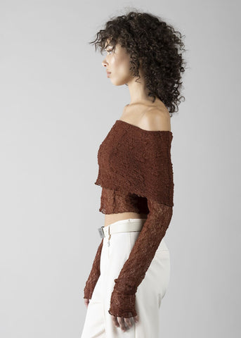 T-shirt in pizzo donna - art. 611DD64007 - Denny Rose Primavera Estate 2026