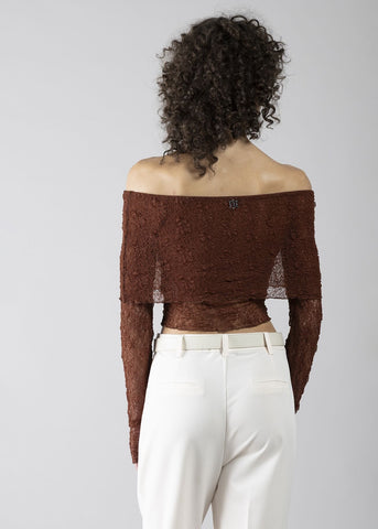 T-shirt in pizzo donna - art. 611DD64007 - Denny Rose Primavera Estate 2026