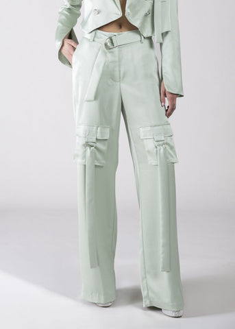 Pantalone lungo in raso donna - art. 611DD25020 - Denny Rose Primavera Estate 2026