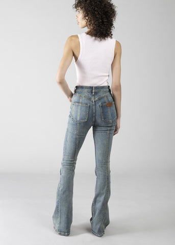 Jeans denim zampa donna - art. 611DD26002 - Denny Rose Primavera Estate 2026