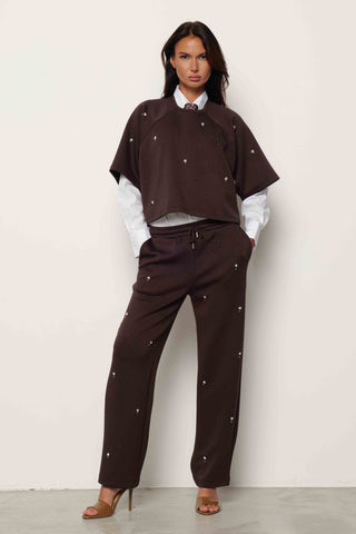 Felpa TROPICOL mezza manica con Ricamo Logo più Applicazioni art. RDA2501091023 Donna Relish Autunno Inverno 2025/2026