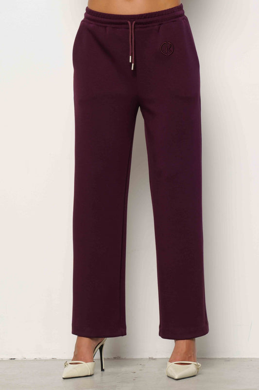 Pantalone CAESAR in felpa con coulisse e ricamo logo art. RDA2507091096 Donna Relish Autunno Inverno 2025/2026