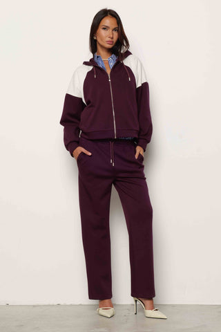 Pantalone CAESAR in felpa con coulisse e ricamo logo art. RDA2507091096 Donna Relish Autunno Inverno 2025/2026