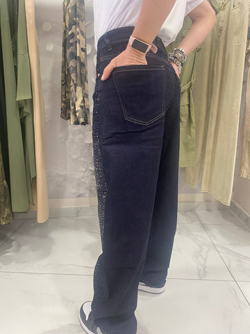 Jeans con brillantini Denim donna Primavera estate 2025 A560 no brand