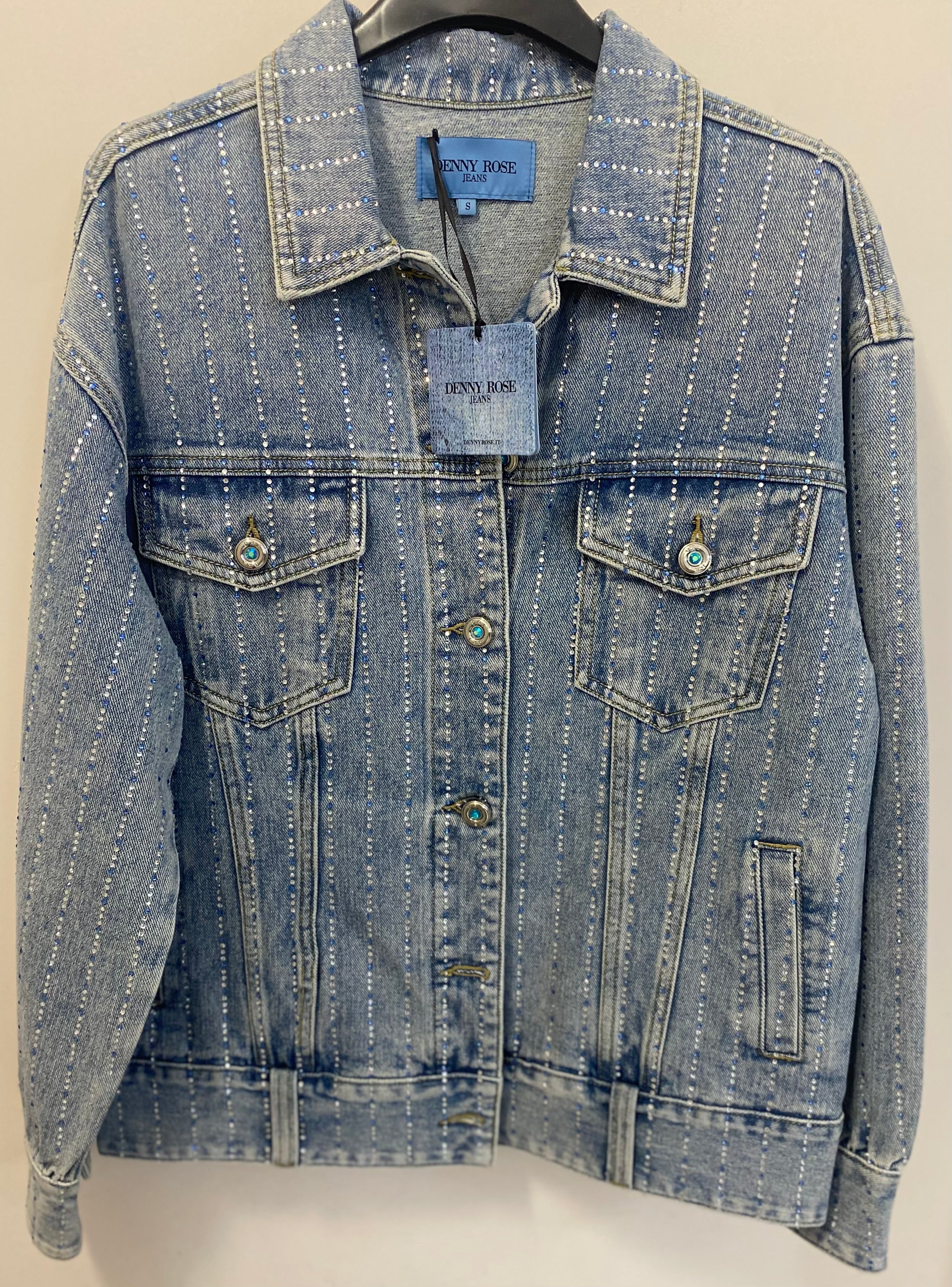 GIUBBINO IN DENIM OVER M/L CON STRASS 511ND36002 Denny