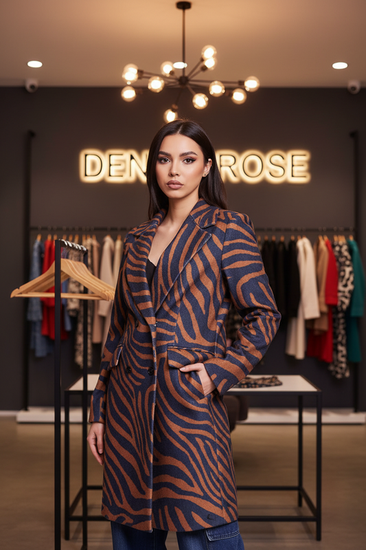 Cappotto  Lungo Doppio Petto - art. 421ND35007 - Denny Rose Autunno Inverno 2024/25 Donna