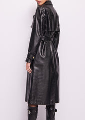 Trench Ecopelle M/L Con Cintura - art. 421ND38002 - Denny Rose Autunno Inverno 2024/25 Donna