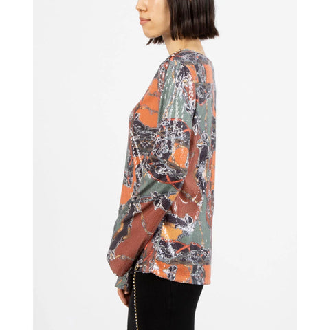 Maglia  blusa paillette - art. 421ND44002 - Denny Rose Autunno Inverno 2024/25 Donna