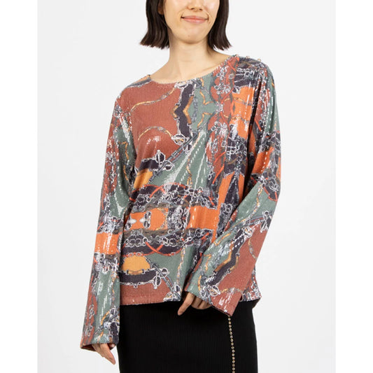 Maglia  blusa paillette - art. 421ND44002 - Denny Rose Autunno Inverno 2024/25 Donna