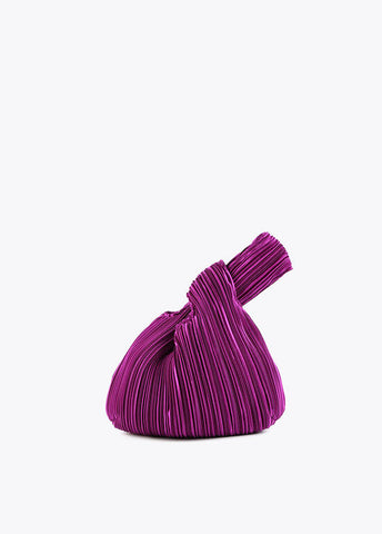 ELEGANT BAG IN PLEATED SATIN - Lola Casademunt Spring Summer 2024 - MS2404005