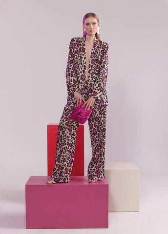 BLAZER WITH ANIMAL PRINT - Lola Casademunt Spring Summer 2024 - MS2402006