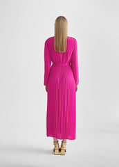 PLEATED DRESS WITH SLEEVES - Lola Casademunt Spring Summer 2024 - MS2416001