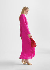 PLEATED DRESS WITH SLEEVES - Lola Casademunt Spring Summer 2024 - MS2416001