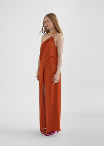 LONG ASYMMETRIC DRESS - Lola Casademunt Spring Summer 2024 - MS2416020