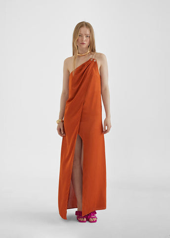 LONG ASYMMETRIC DRESS - Lola Casademunt Spring Summer 2024 - MS2416020