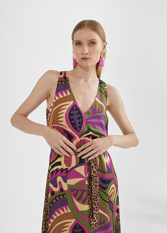 PRINTED MIDI DRESS - Lola Casademunt Spring Summer 2024 - MS2416029