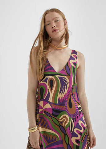 PRINTED MIDI DRESS - Lola Casademunt Spring Summer 2024 - MS2416029