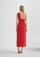 ONE-SHOULDER MIDI DRESS WITH SHOULDER STRAP - Lola Casademunt Spring Summer 2024 - MS2416034