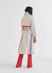 COLORED STRIPED TRENCH COAT - Lola Casademunt Spring Summer 2024 - MS2401002