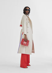 COLORED STRIPED TRENCH COAT - Lola Casademunt Spring Summer 2024 - MS2401002