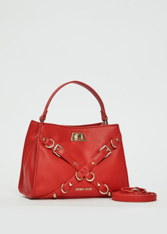 Borsa top handle con cinture - art. 511DR90005 - Denny Rose Primavera Estate 2025 Donna rosso