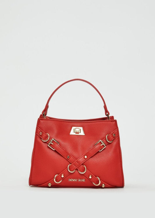 Borsa top handle con cinture - art. 511DR90005 - Denny Rose Primavera Estate 2025 Donna rosso