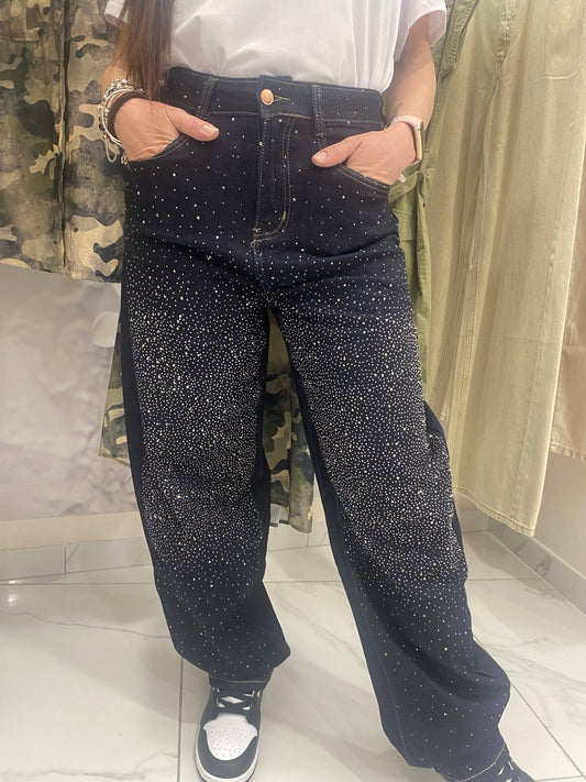 Jeans con brillantini Denim donna Primavera estate 2025 A560 no brand