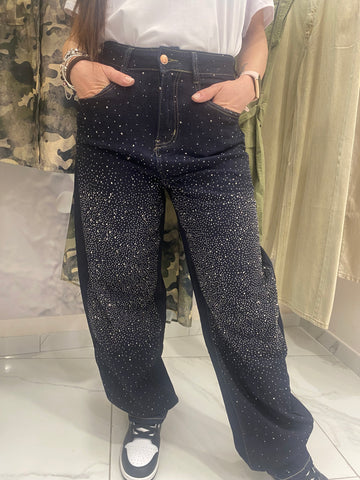 Jeans con brillantini Denim donna Primavera estate 2025 A560 no brand